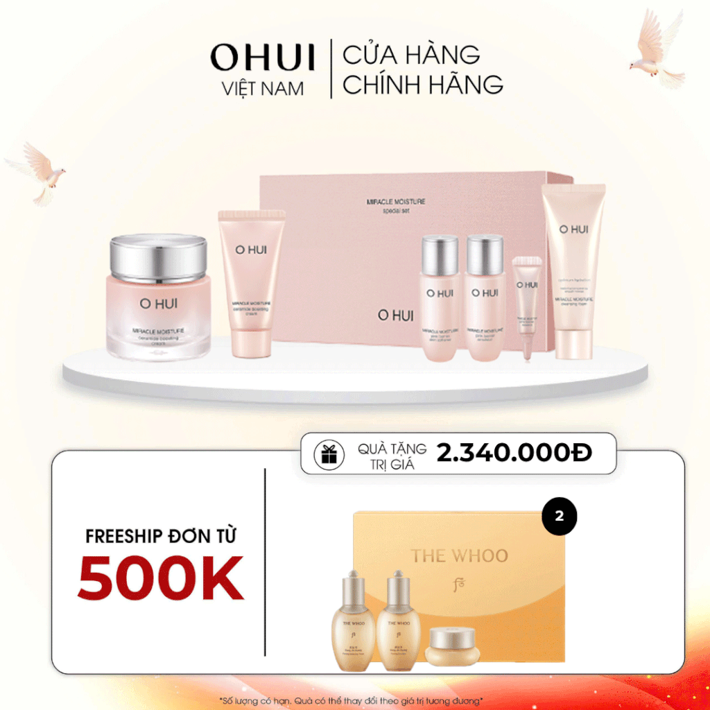 Bộ Kem Dưỡng Ohui Miracle Moisture Cream Special Set