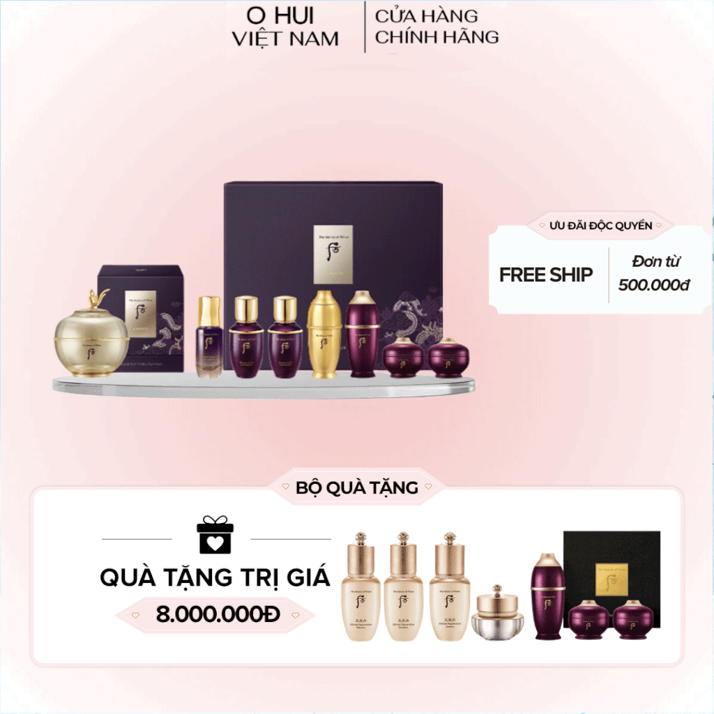 Bộ Kem Mắt Kiệt Tác Hoàn Lưu Cao Whoo Hwanyu Imperial Youth Contour Eye Cream Special Set New