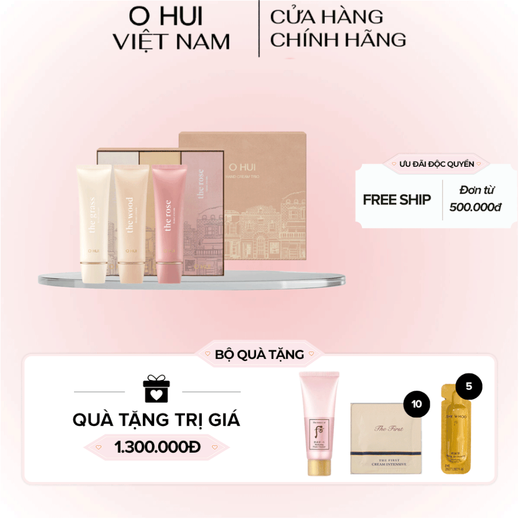 Bộ Kem Tay Ohui Hand Cream Trio Set