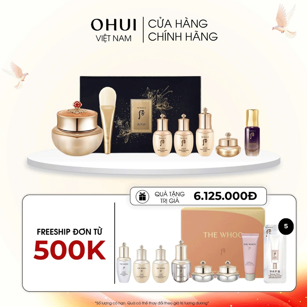 Bộ Mặt Nạ Ngủ Whoo Cheonyuldan Ultimate Regenerating Overnight Mask Special Set