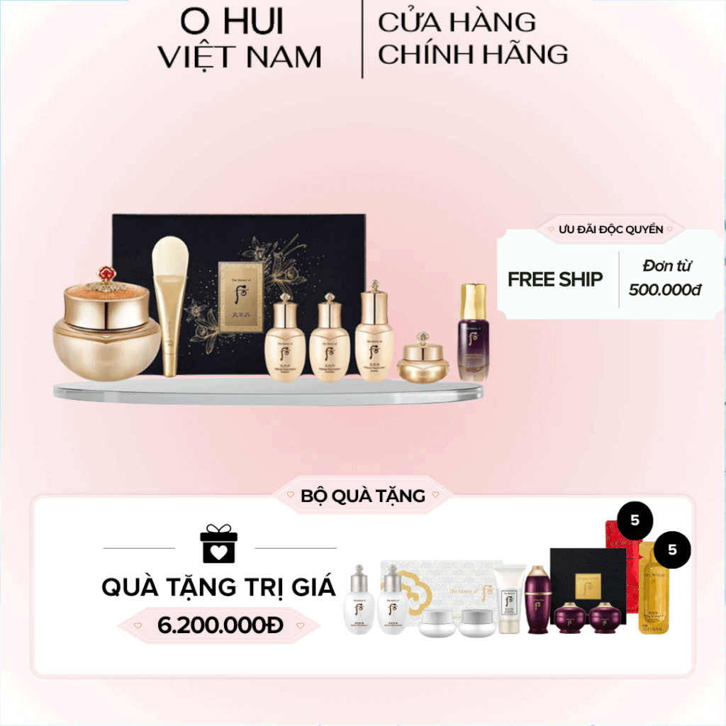 Bộ Mặt Nạ Ngủ Whoo Cheonyuldan Ultimate Regenerating Overnight Mask Special Set