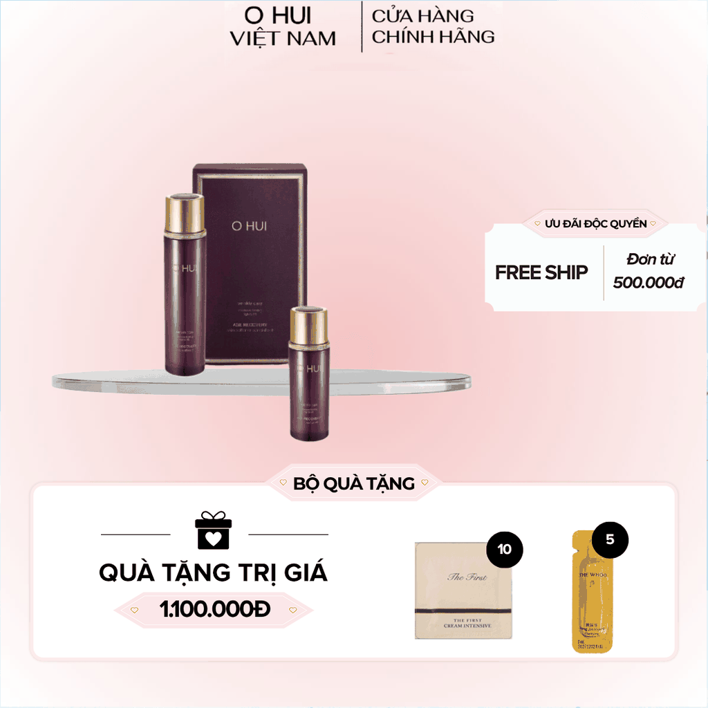 Bộ Nước Hoa Hồng Trẻ Hóa Ohui Age Recovery Skin Softener
