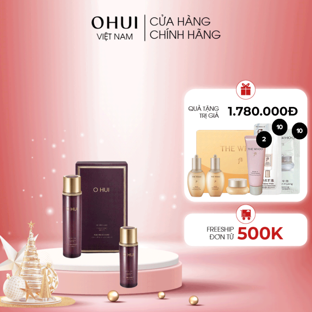 Bộ Nước Hoa Hồng Trẻ Hóa Ohui Age Recovery Skin Softener