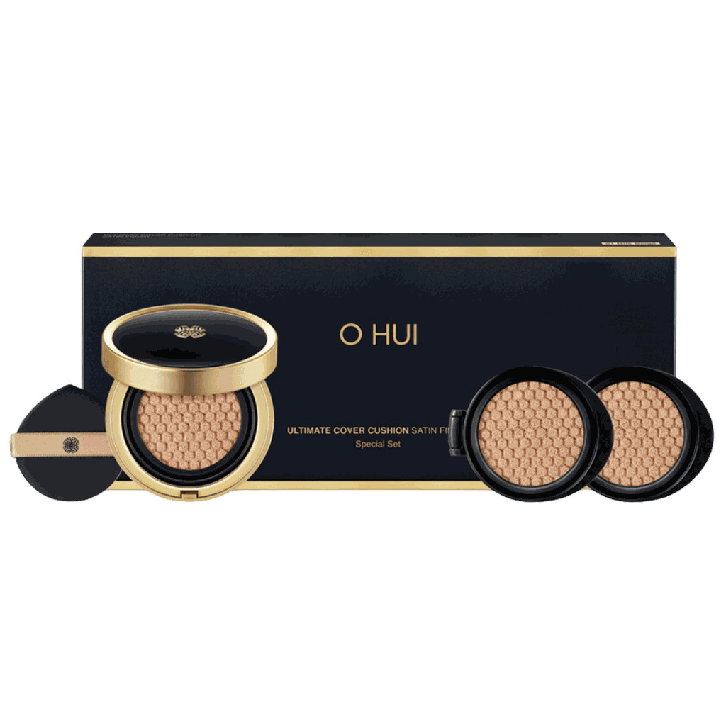 Bộ phấn Nước Ohui Ultimate Cover Cushion Satin 3pcs