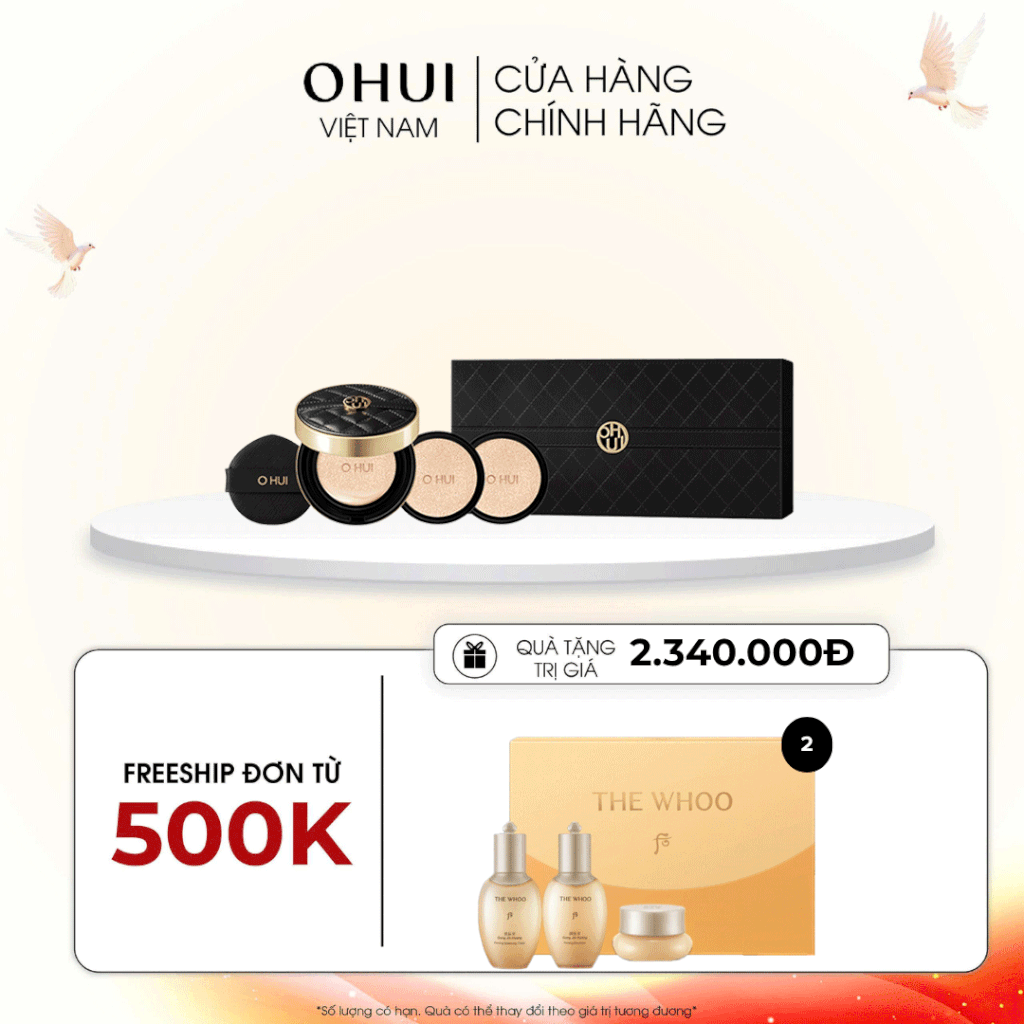 Bộ phấn Nước Ohui Ultimate Cover The Couture Cushion 3pcs