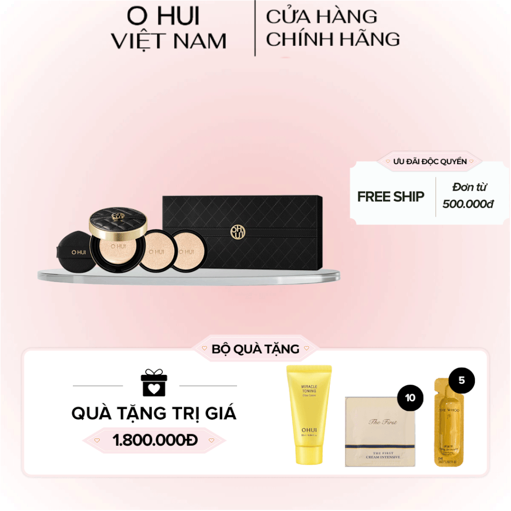 Bộ phấn Nước Ohui Ultimate Cover The Couture Cushion 3pcs