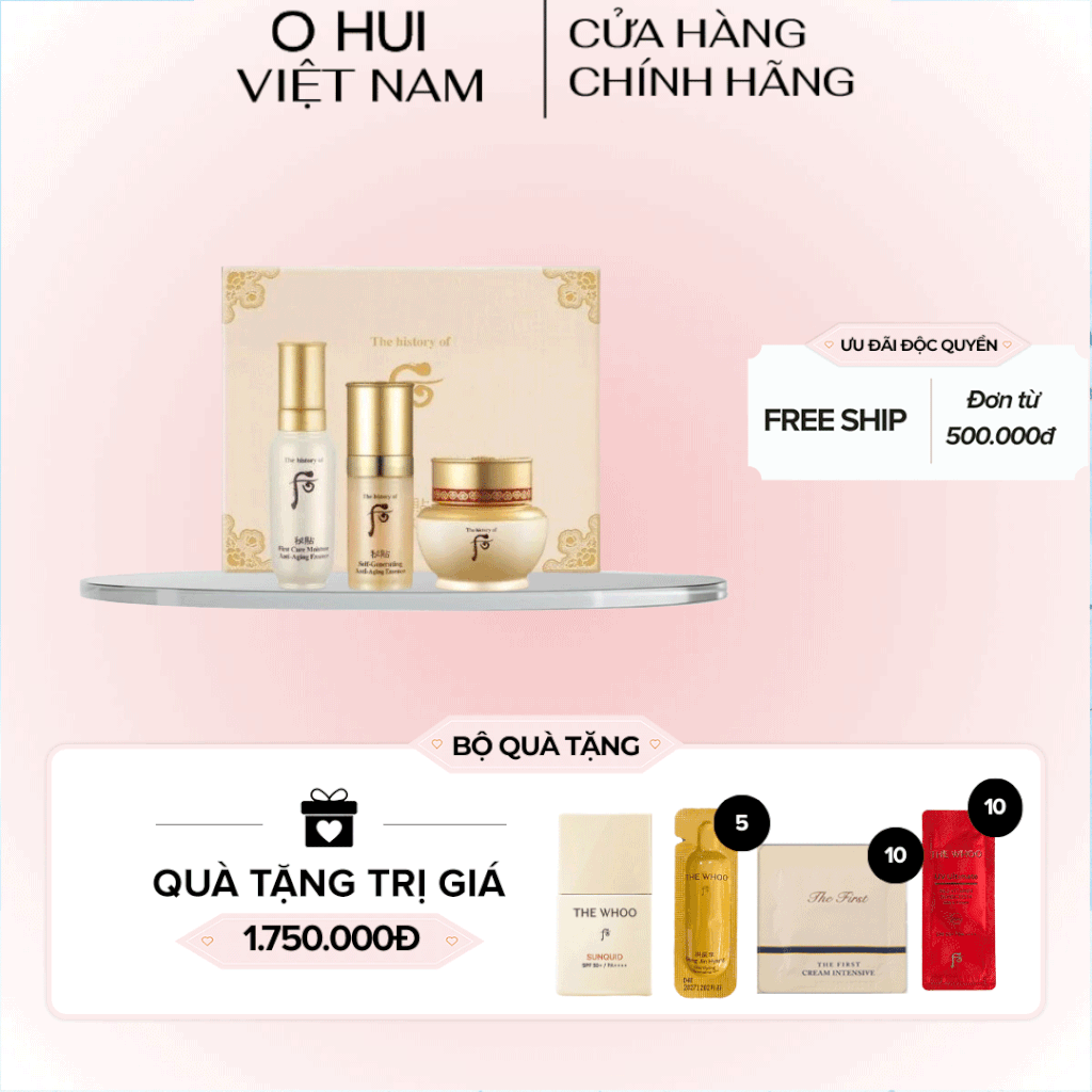 Bộ sản phẩm chống lão hóa Whoo BiChup Anti-Aging Special Gift set 3pcs
