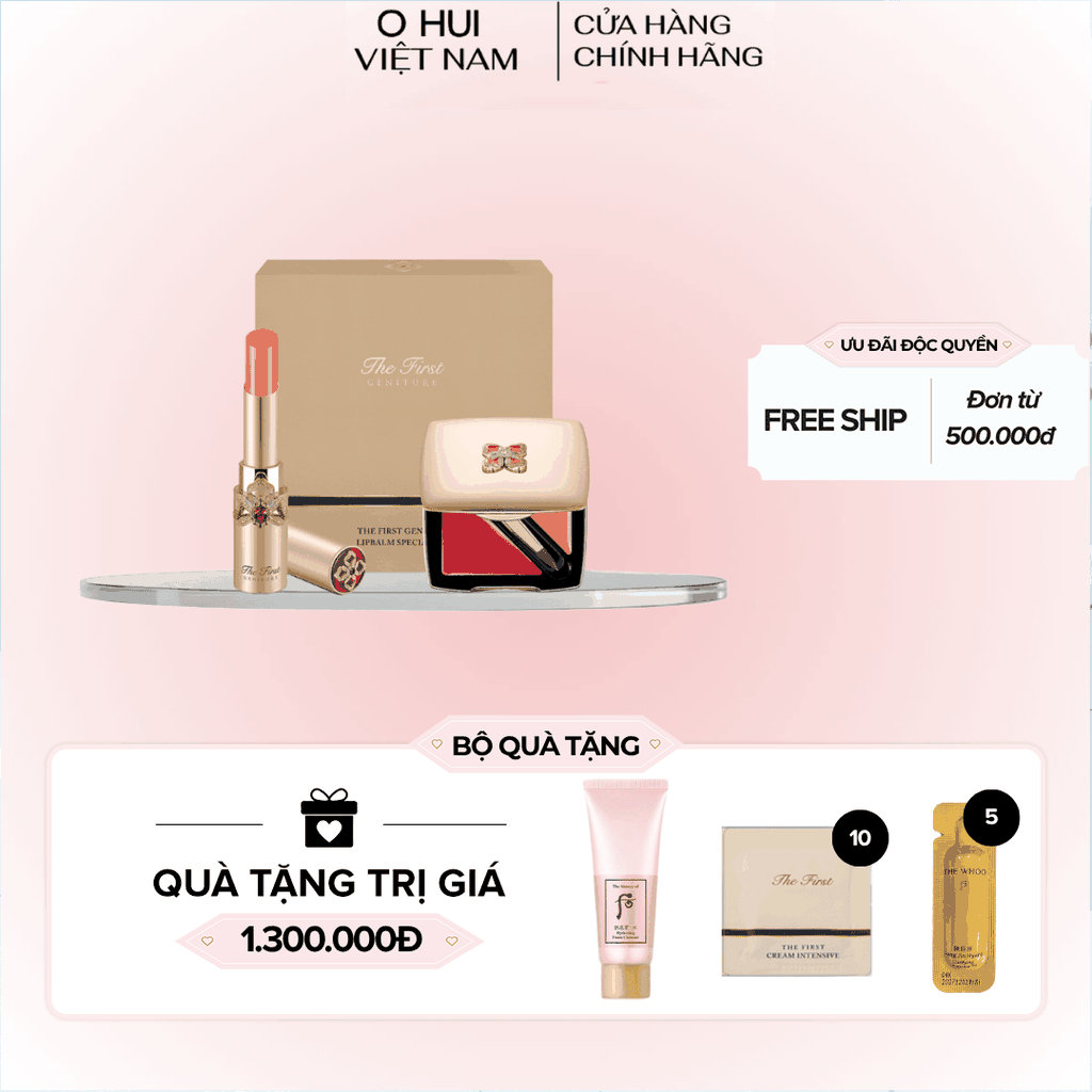 Bộ Son Dưỡng Môi OHUI The First Geniture Lipbalm Pink Set