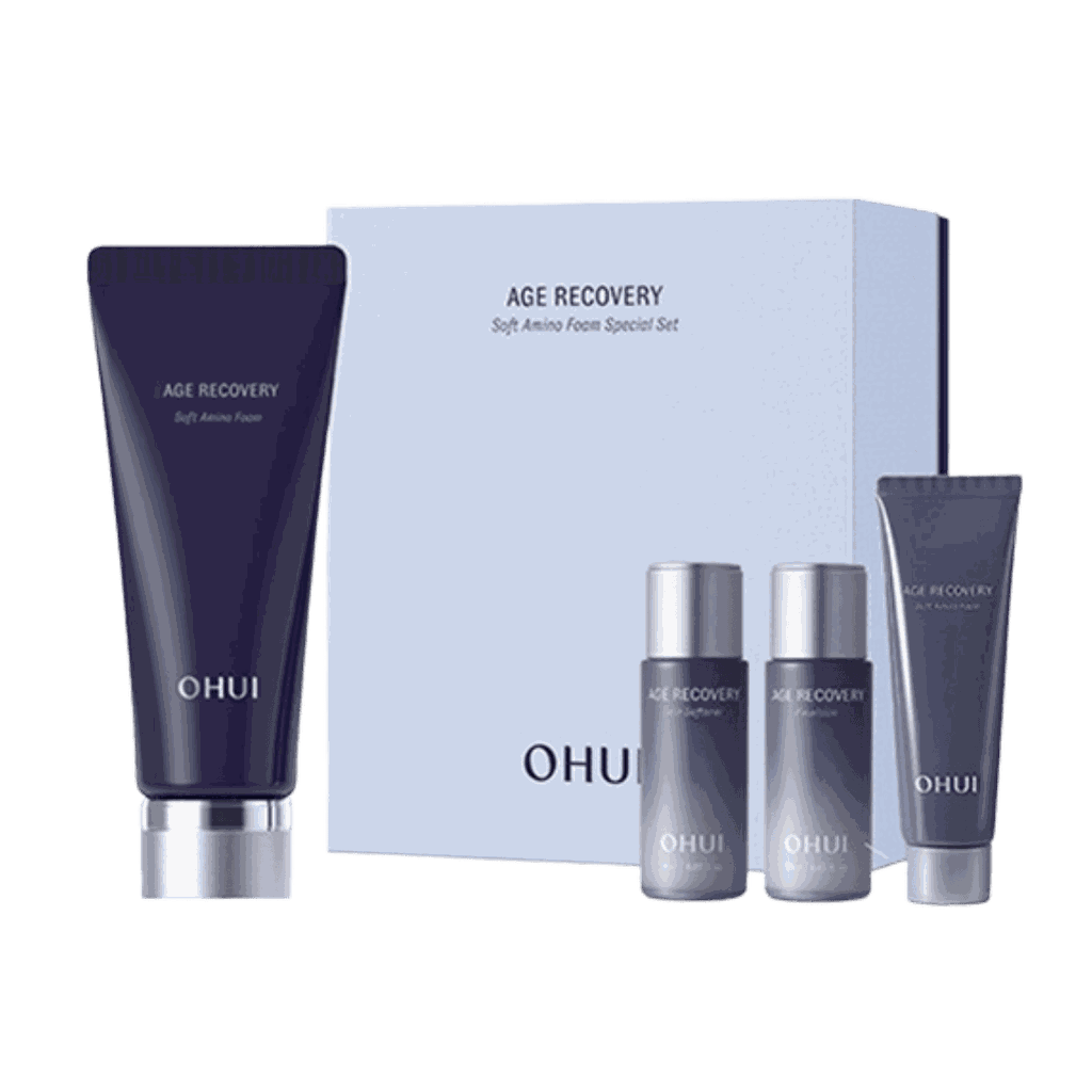 Bộ sữa rửa mặt cải thiện nếp nhăn Ohui Age Recovery Foam Cleanser
