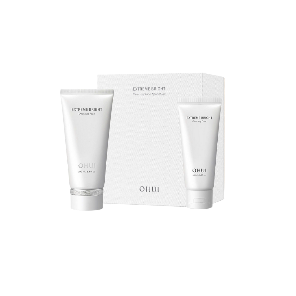 [KOL x OHUI] Bộ sữa rửa mặt dưỡng trắng da OHUI Extreme Bright Cleansing Foam