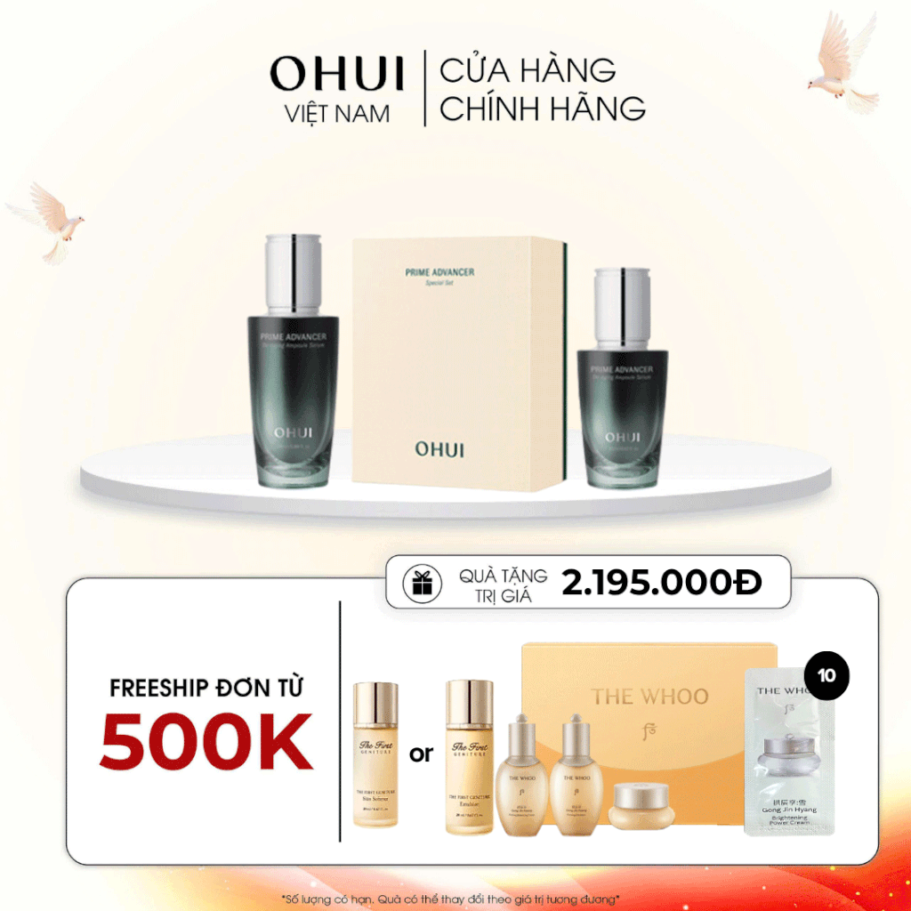 Bộ Tinh Chất Ohui Prime Advancer De Aging Ampoule Serum Special Set