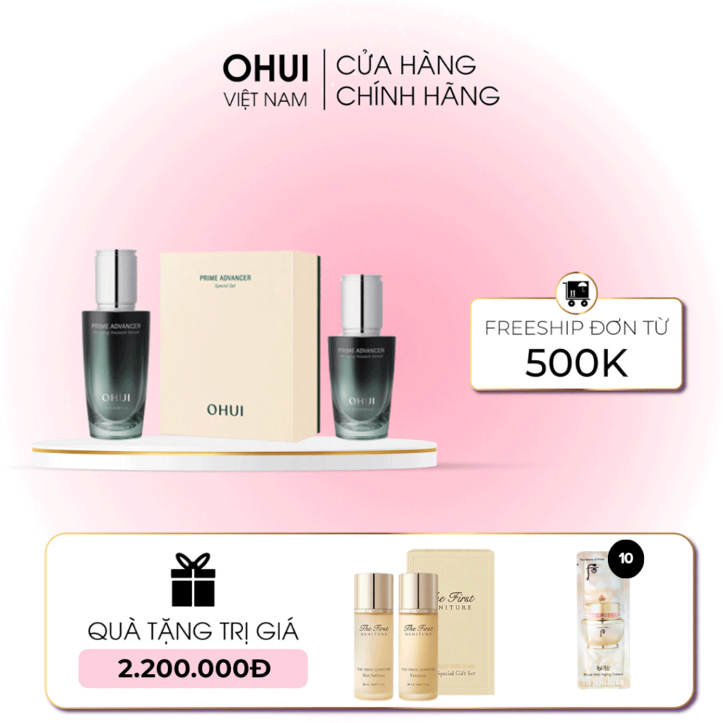 Bộ Tinh Chất Ohui Prime Advancer De Aging Ampoule Serum Special Set
