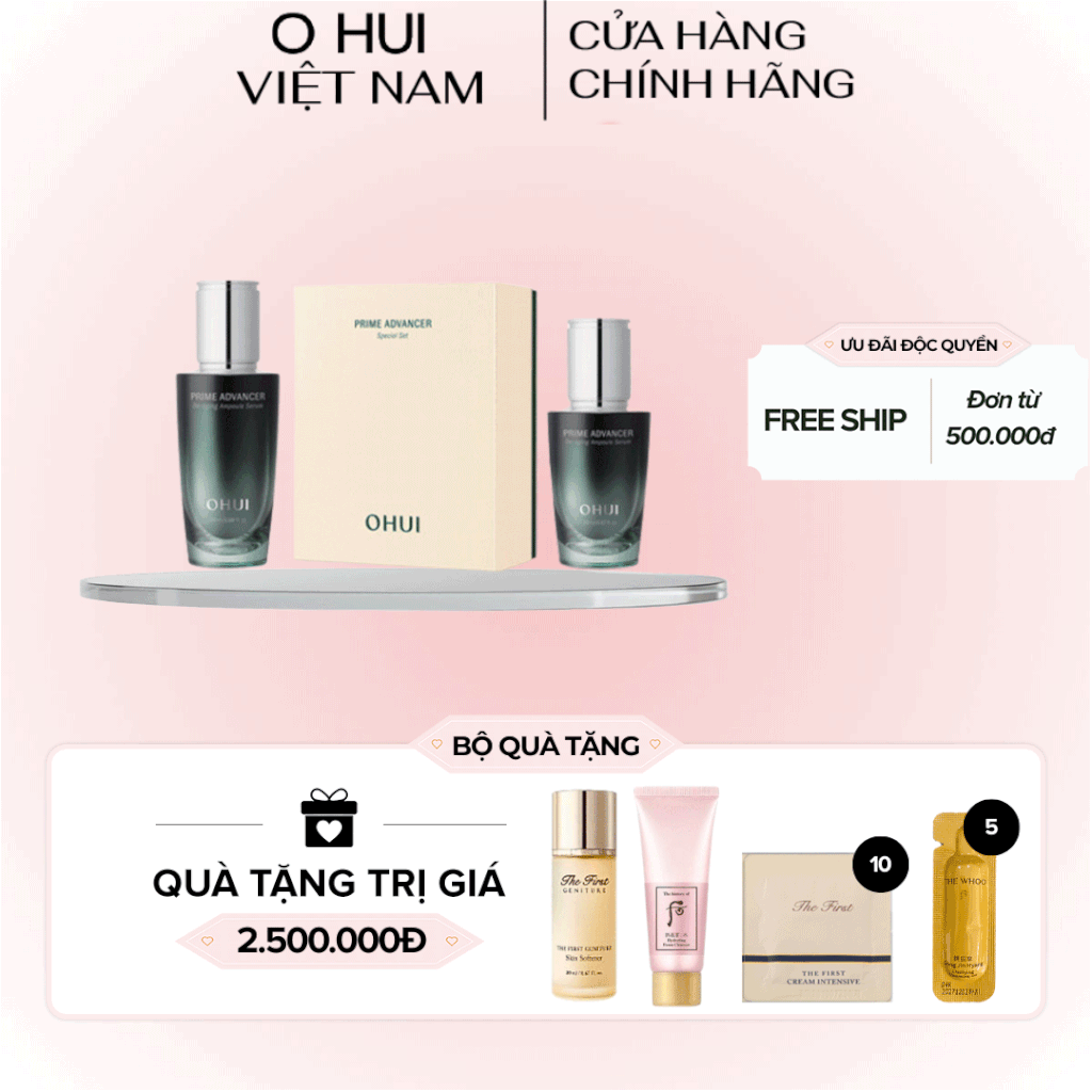 Bộ Tinh Chất Ohui Prime Advancer De Aging Ampoule Serum Special Set