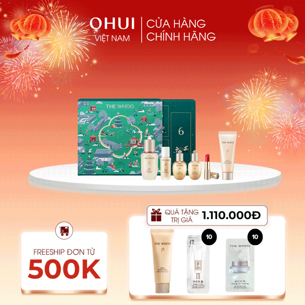 Bộ Tinh chất Trẻ Hóa Whoo Bichup Ultimate Recovery Youth Serum Advent Calendar