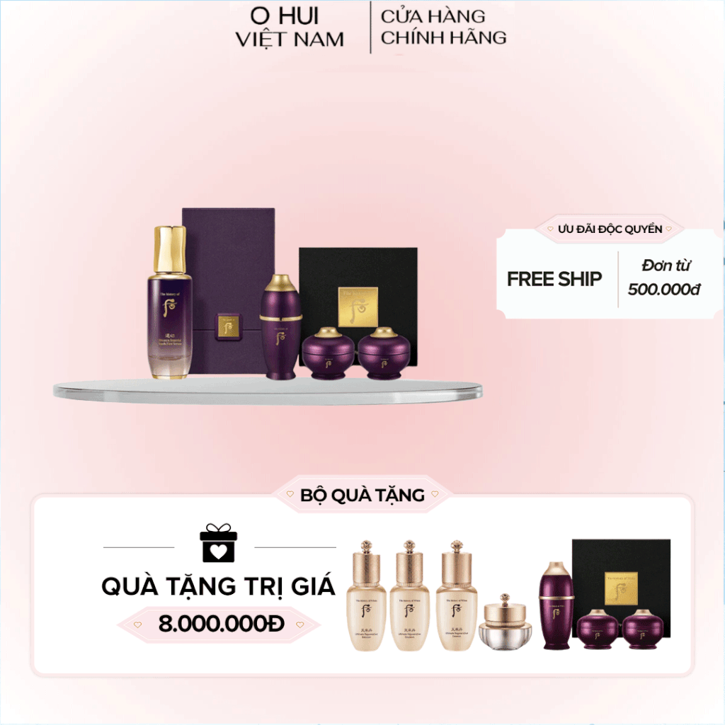 Bộ Tinh Chất Trẻ Hóa Whoo Hwanyu Imperial Youth First Serum Special Set