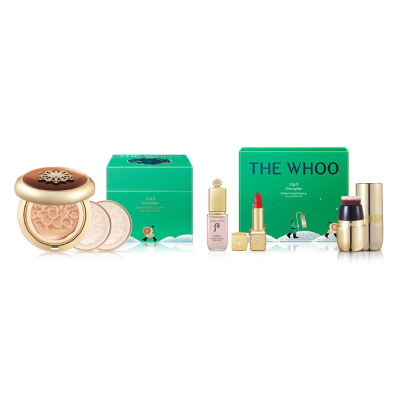 Bộ Trang Điểm Nền Whoo Cheongidan Radiant Special Set Holiday