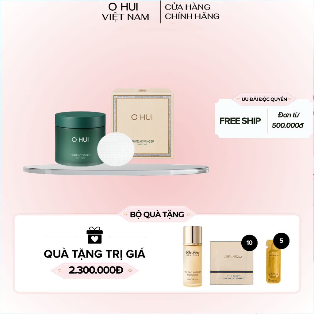 Bông Dưỡng Da Ohui Prime Advancer Skin Pad Trẻ Hóa Toàn Diện