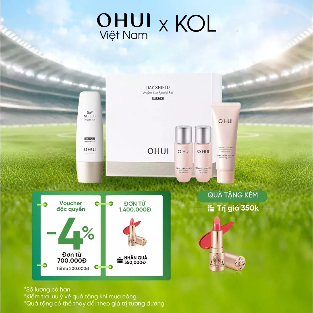 [KOL x OHUI] Set Kem Chống Nắng Ohui Day Shield Perfect Sun Black