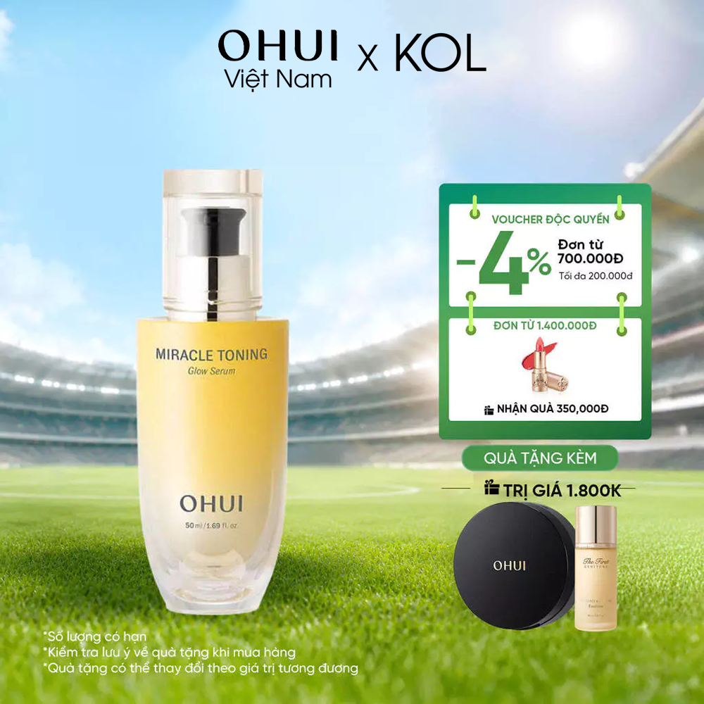 [KOL x OHUI] Tinh chất dưỡng sáng căng mướt OHUI Miracle Toning Glow Serum