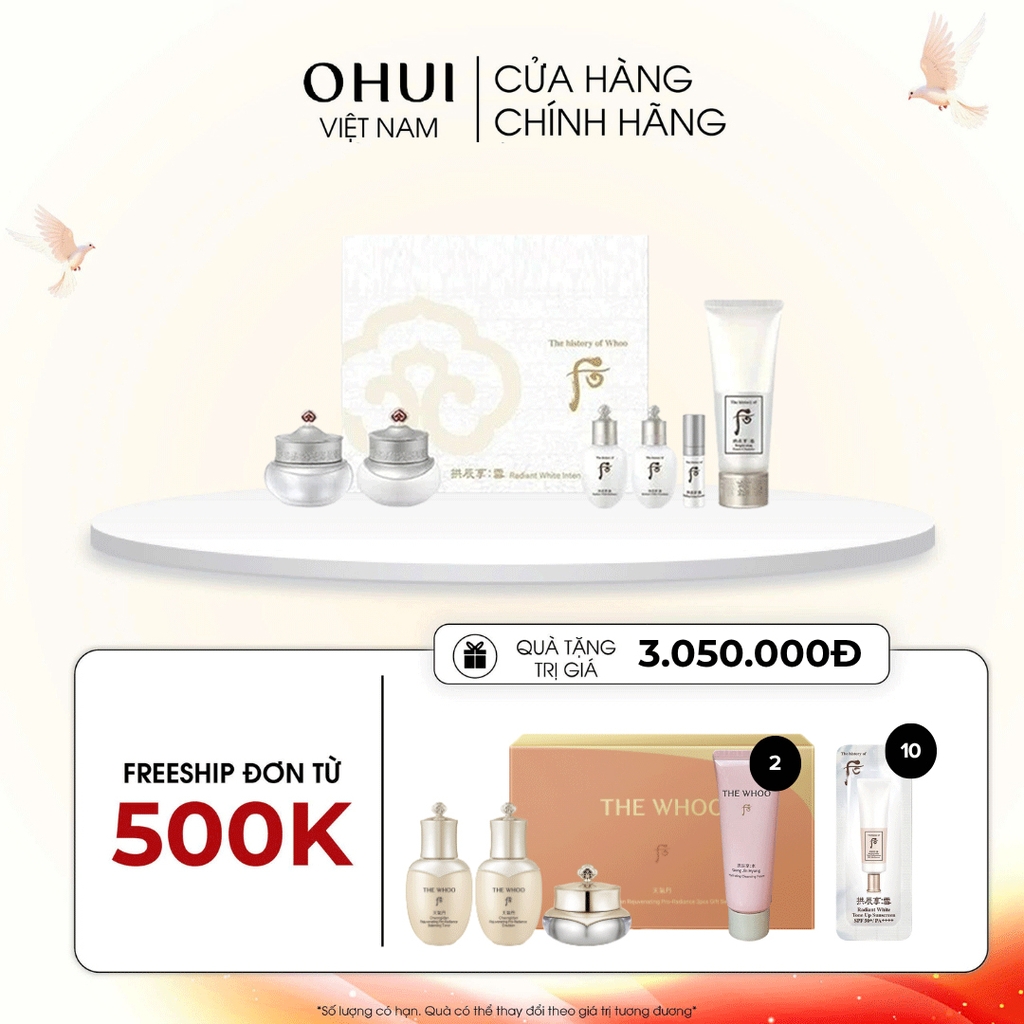 Set Cao Làm Mờ Nám Whoo Gongjinhyang Seol Radiant White Ultimate Corrector 2pcs Special Set