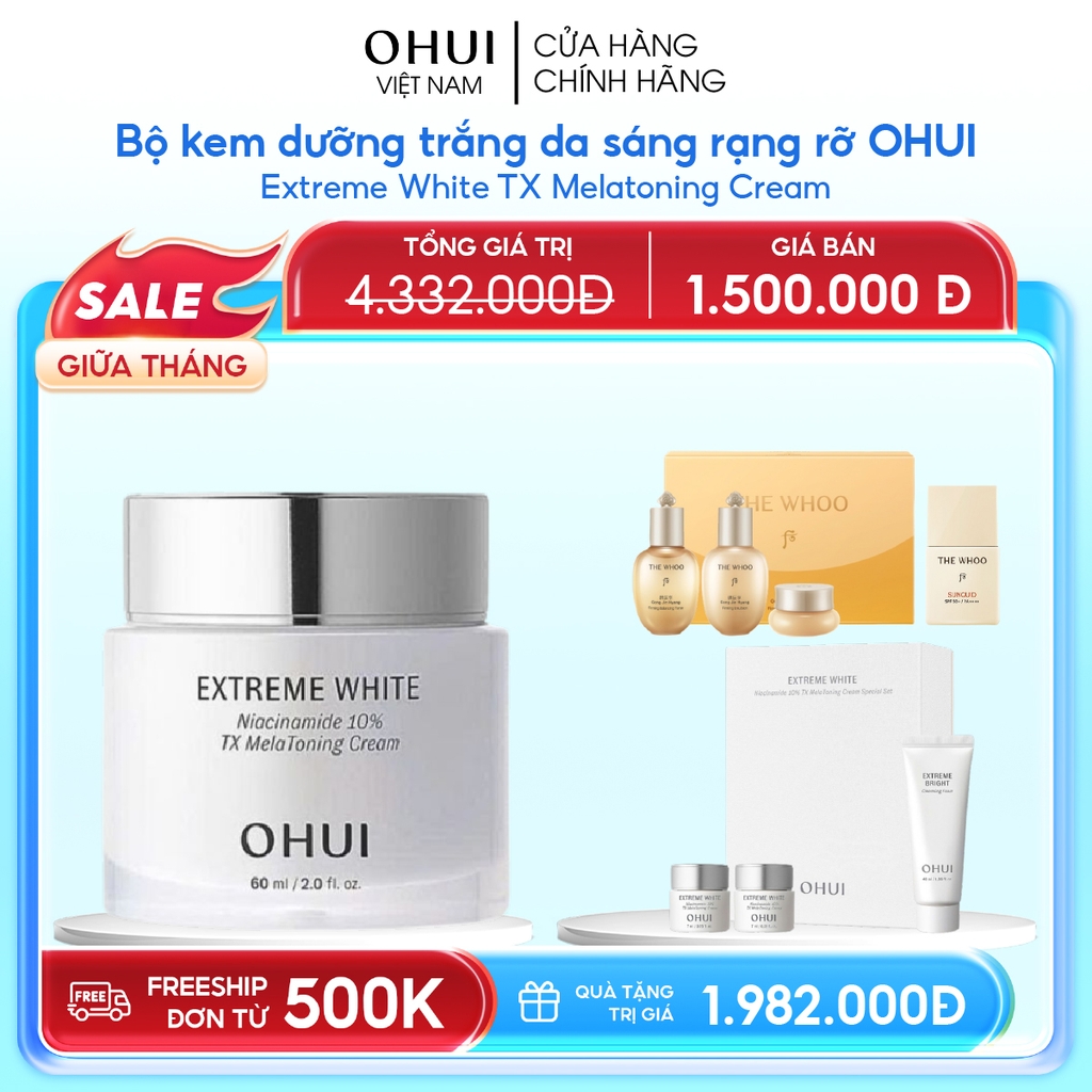Bộ Dưỡng Da Ohui Extreme White MelaToning Cream Special Set