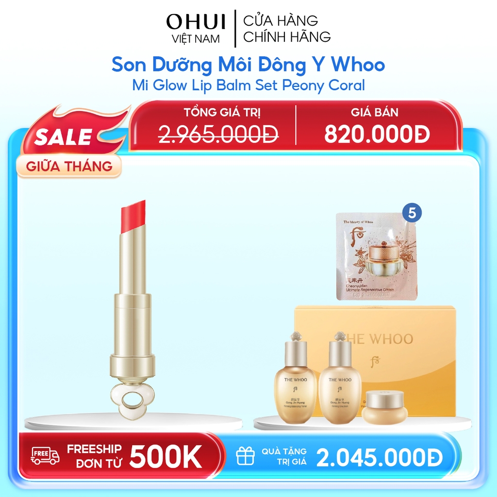 Son Dưỡng Môi Đông Y Whoo Ess Lip Glow Balm Y25