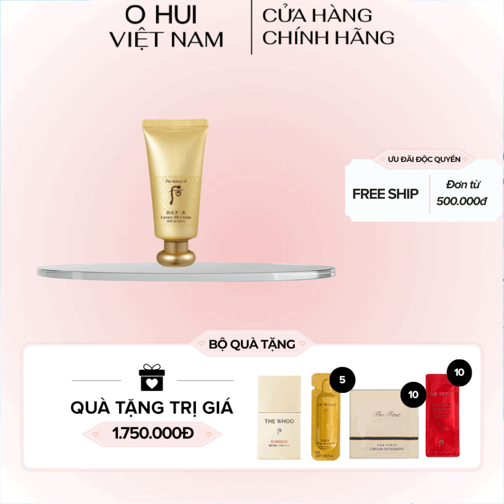 Kem Bb Trang Điểm Whoo Gongjinhyang Mi Luxury BB Cream SPF20/PA++