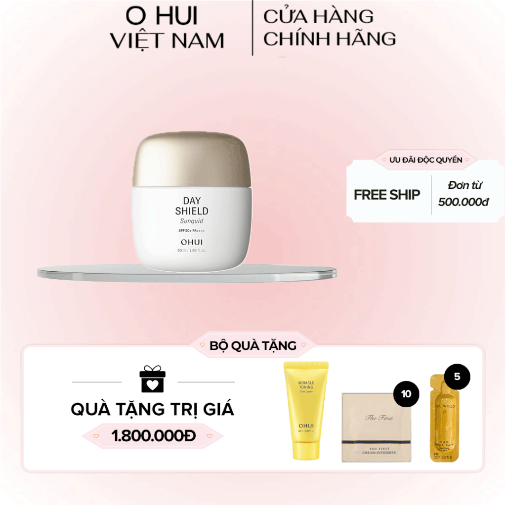 Kem chống nắng dạng sữa Ohui Day Shield Sunquid