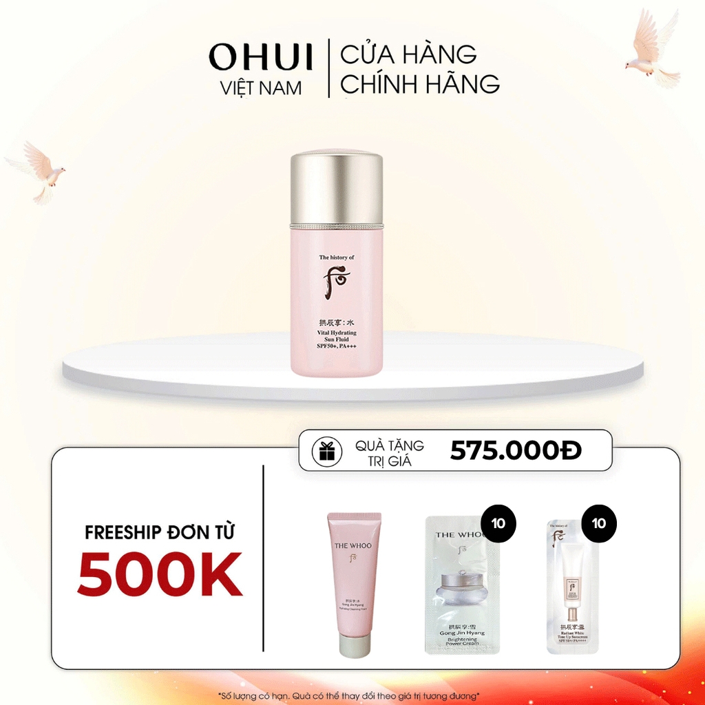 Kem chống nắng Gongjinhyang Soo Vital Hydrating Sun Fluid SPF50+,PA+++