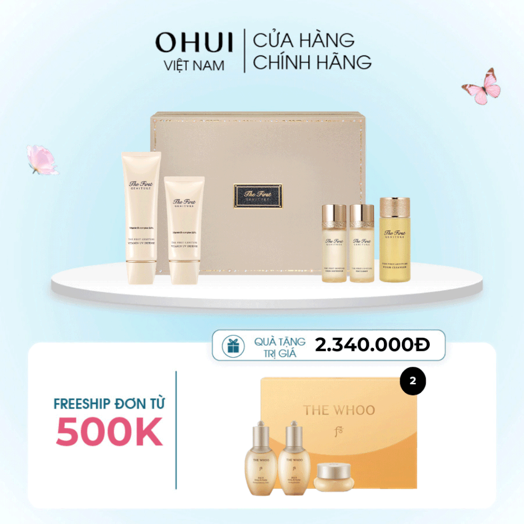 Bộ Kem Chống Nắng OHUI The First Geniture Vitamin Uv Defense 5pcs