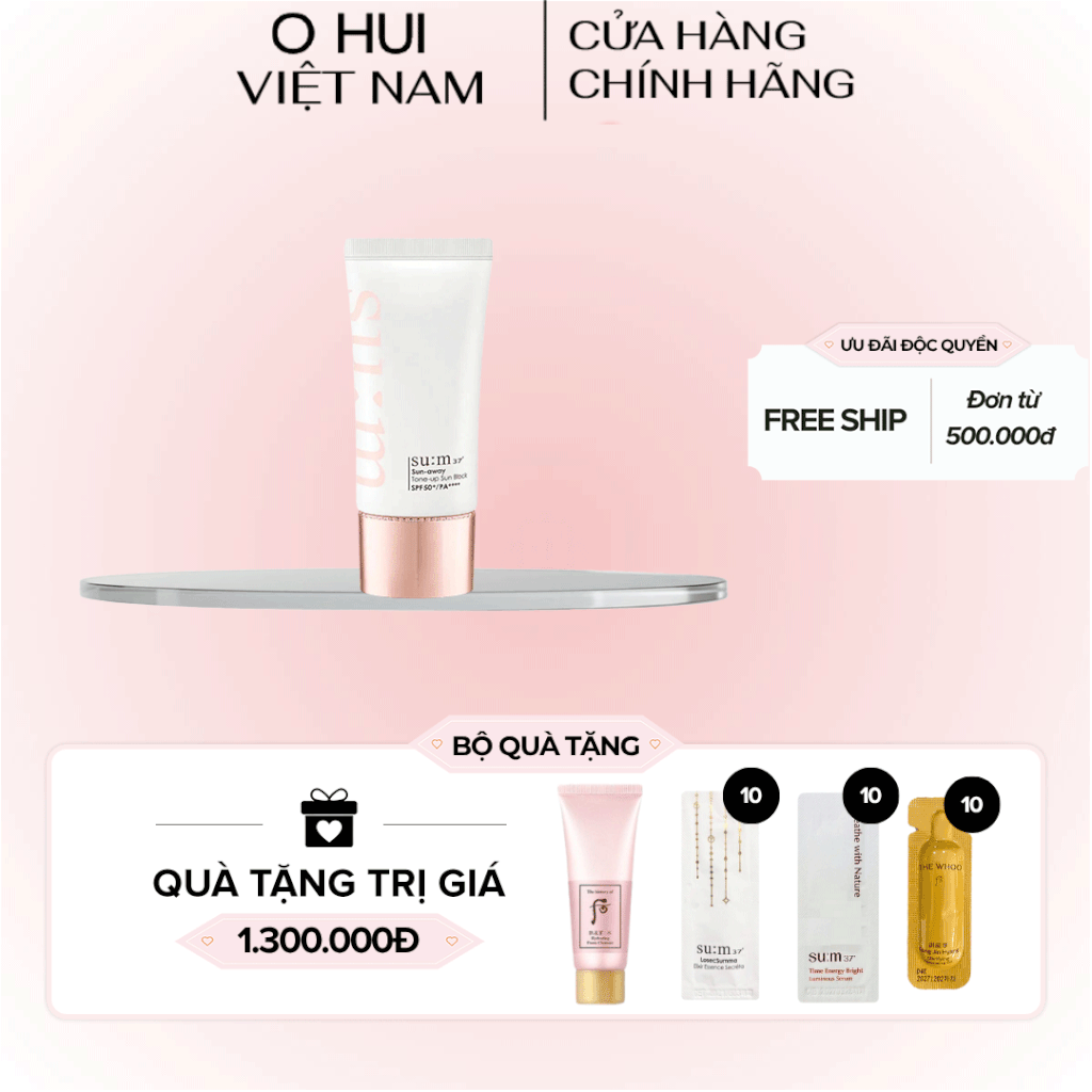 Kem Chống Nắng Su:m37 Sun Away Tone-Up Sun Block SPF50+/PA++++ 50ml