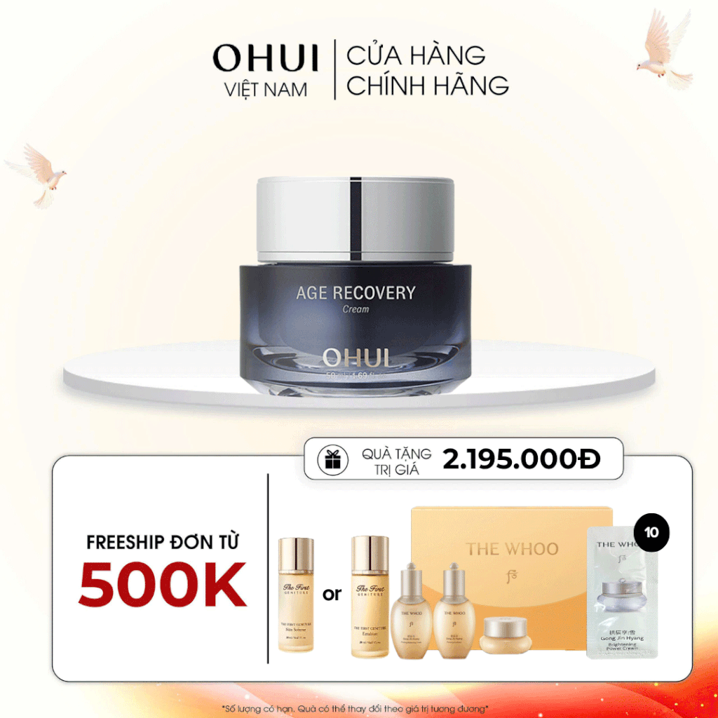 Kem dưỡng cải thiện nếp nhăn OHUI Age Recovery Cream