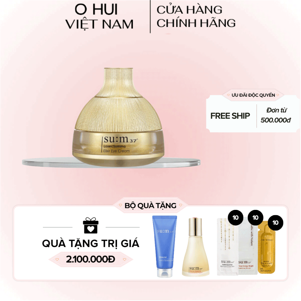 Kem Dưỡng Mắt Sum37 Losec Summa Elixir Eye Cream Tái Tạo Vùng Da Mắt