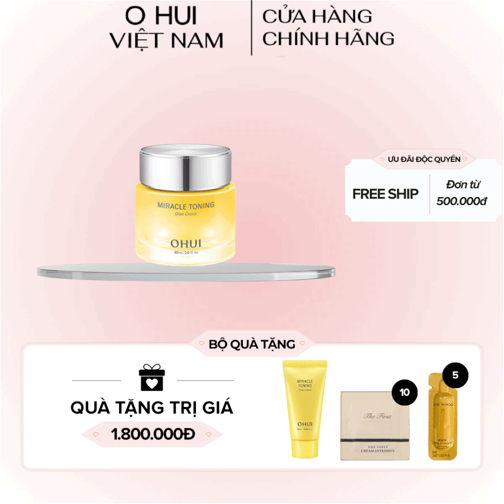 Kem Dưỡng Ohui Miracle Toning Glow Cream