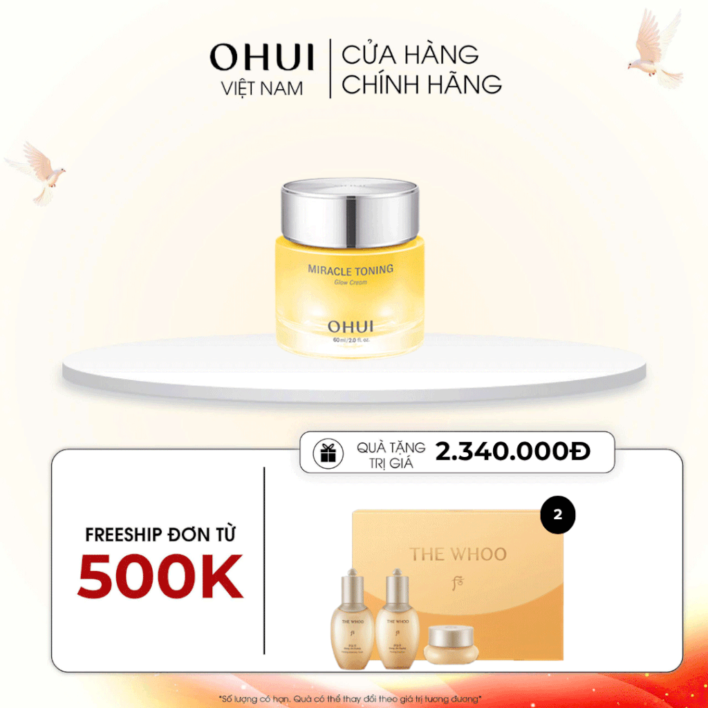 Kem Dưỡng Ohui Miracle Toning Glow Cream