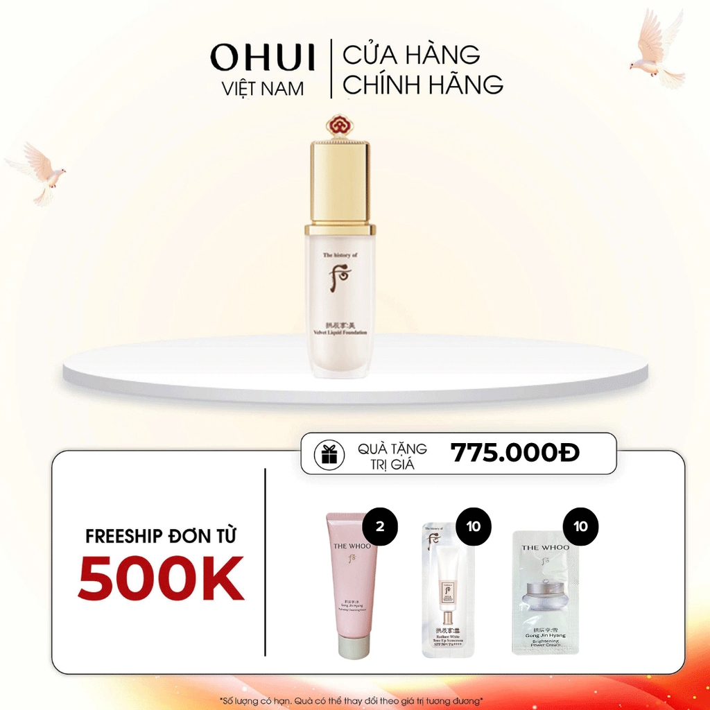 Kem Nền Che Khuyết Điểm Gongjinhyang Mi Velvet Liquid Foundation