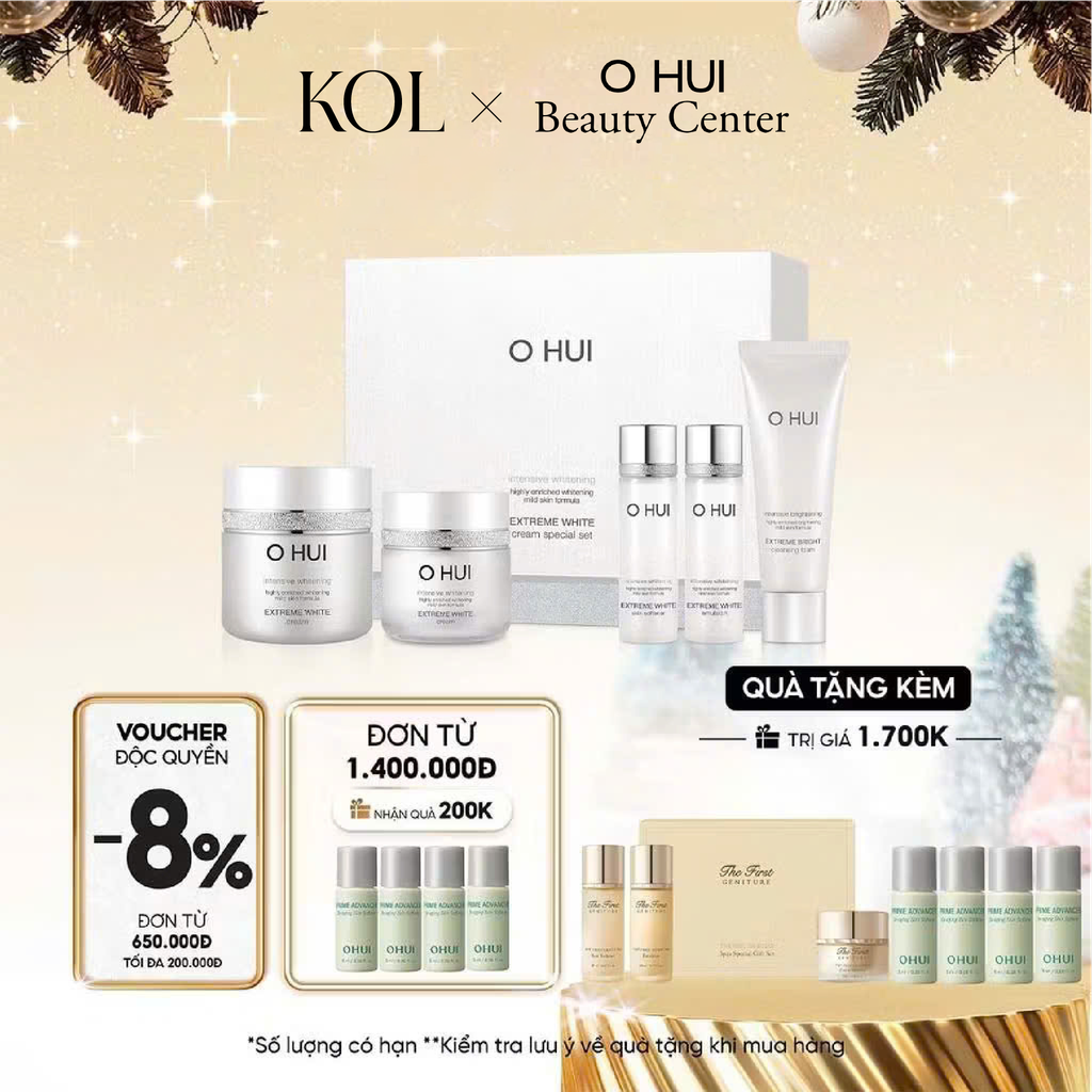 Bộ Dưỡng Da Ohui Extreme White 5pcs Special Set