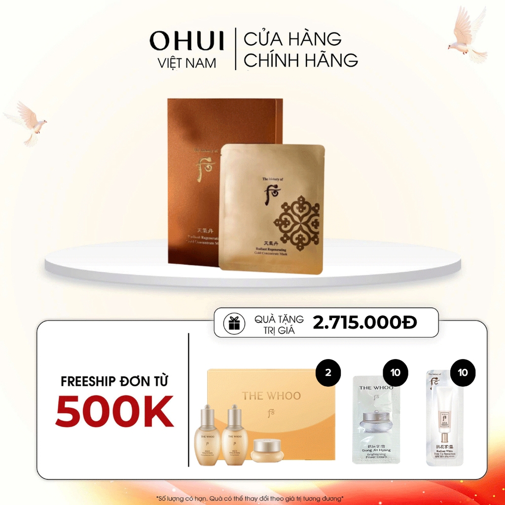 Mặt Nạ Trẻ Hóa Da Cheongidan Radiant Regenerating Gold Concentrate Mask