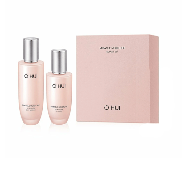 Bộ Nước Cân Bằng Ohui Miracle Moisture Pink Barrier Skin Softener Set