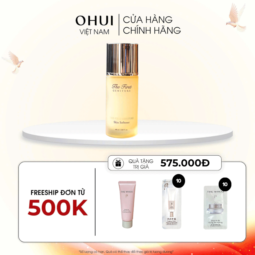 Nước cân bằng chống lão hóa da tái sinh da OHUI The First Geniture Skin Softener 60ml