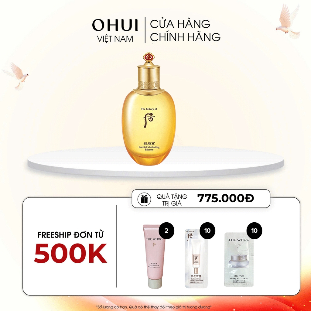 Nước hoa hồng Whoo Gongjinhyang Essential Moisturizing Balancer