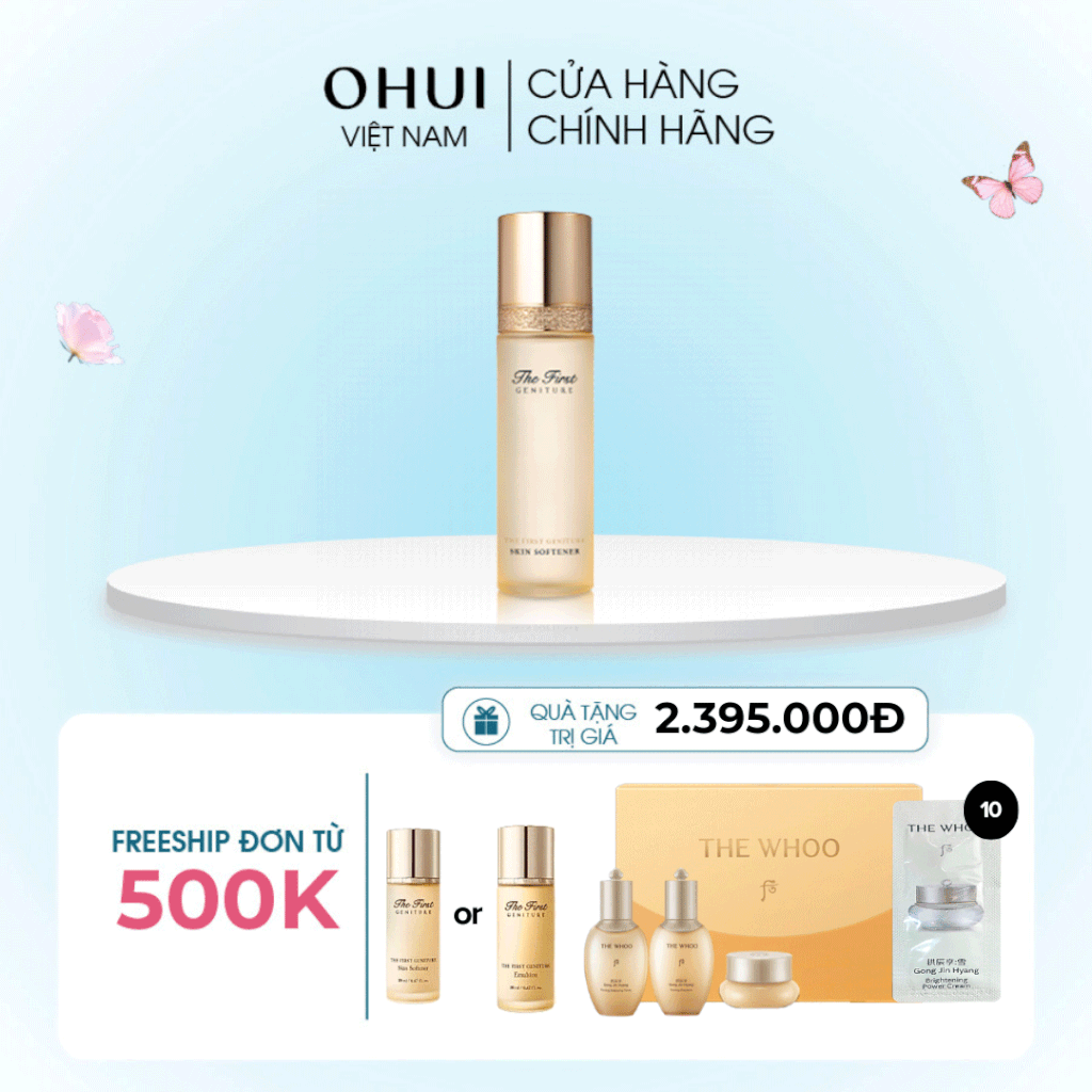 Nước cân bằng chống lão hóa da tái sinh da OHUI The First Geniture Skin Softener