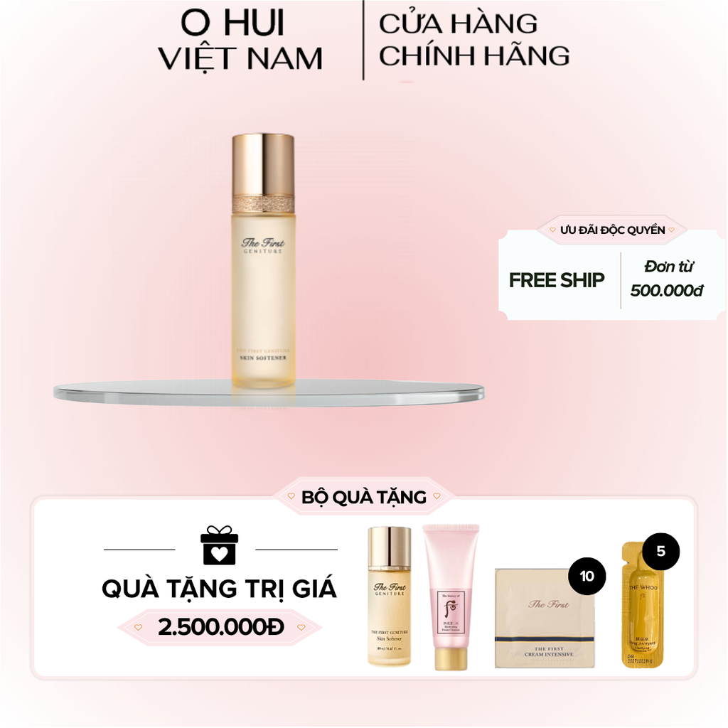 Nước cân bằng chống lão hóa da tái sinh da OHUI The First Geniture Skin Softener