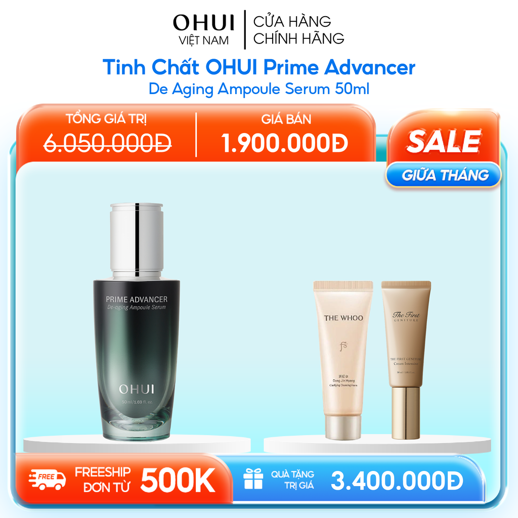 Tinh Chất Ohui Prime Advancer De Aging Ampoule Serum
