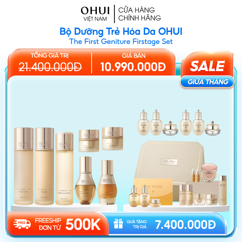 Bộ Dưỡng Trẻ Hóa Da OHUI The First Geniture Firstage Set