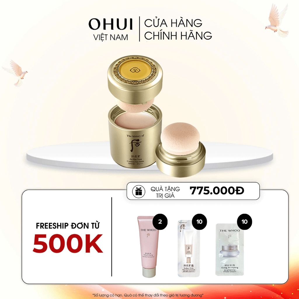 Phấn chống nắng dạng cushion Jin Hae Yoon Cushion Sun Balm SPF50+, PA+++.