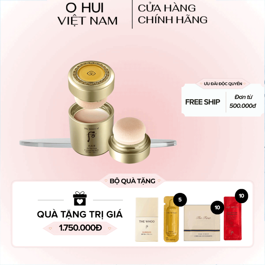 Phấn chống nắng dạng cushion Jin Hae Yoon Cushion Sun Balm SPF50+, PA+++.