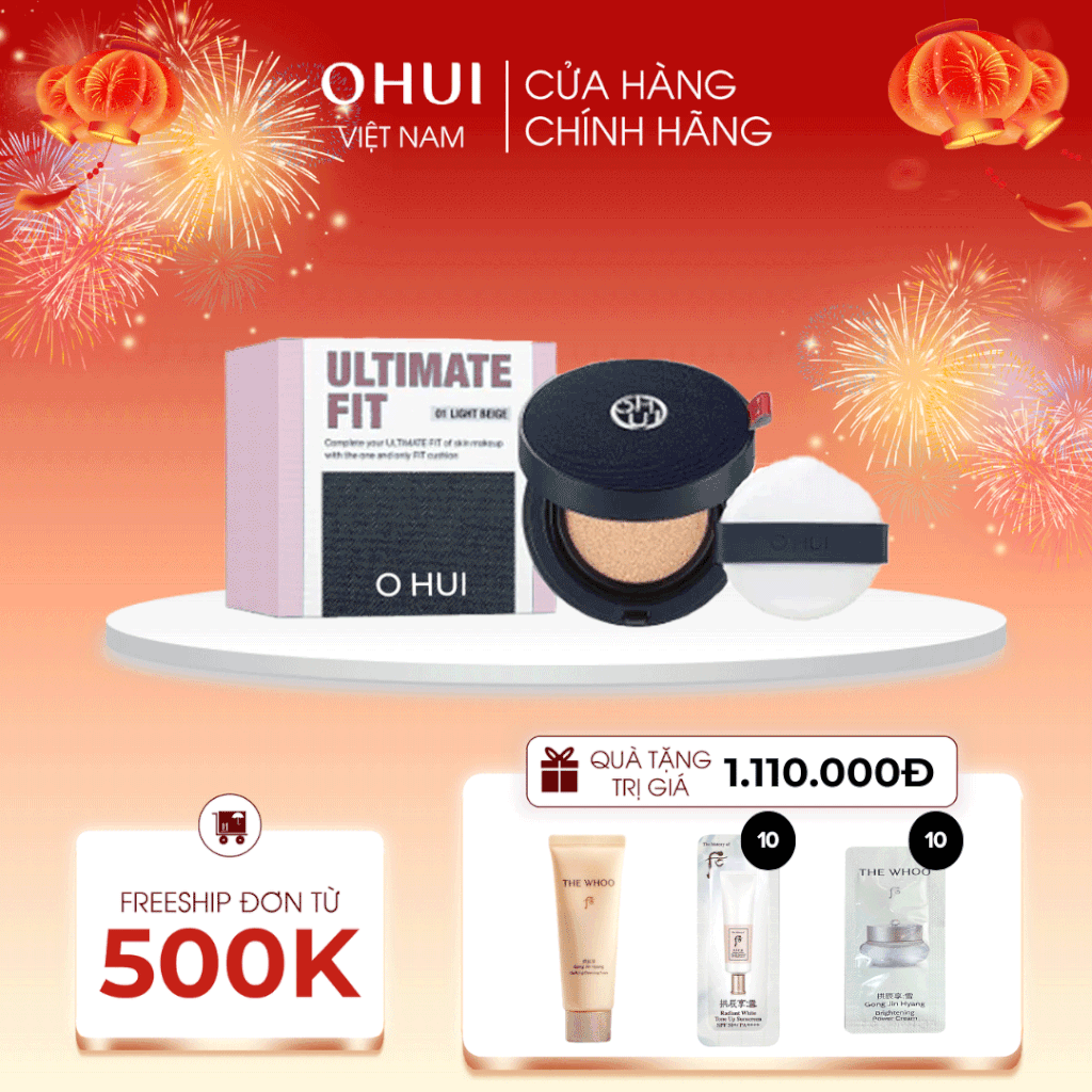 Phấn Nước Ohui Ultimate Fit Longwear Jean Cushion Pink 01