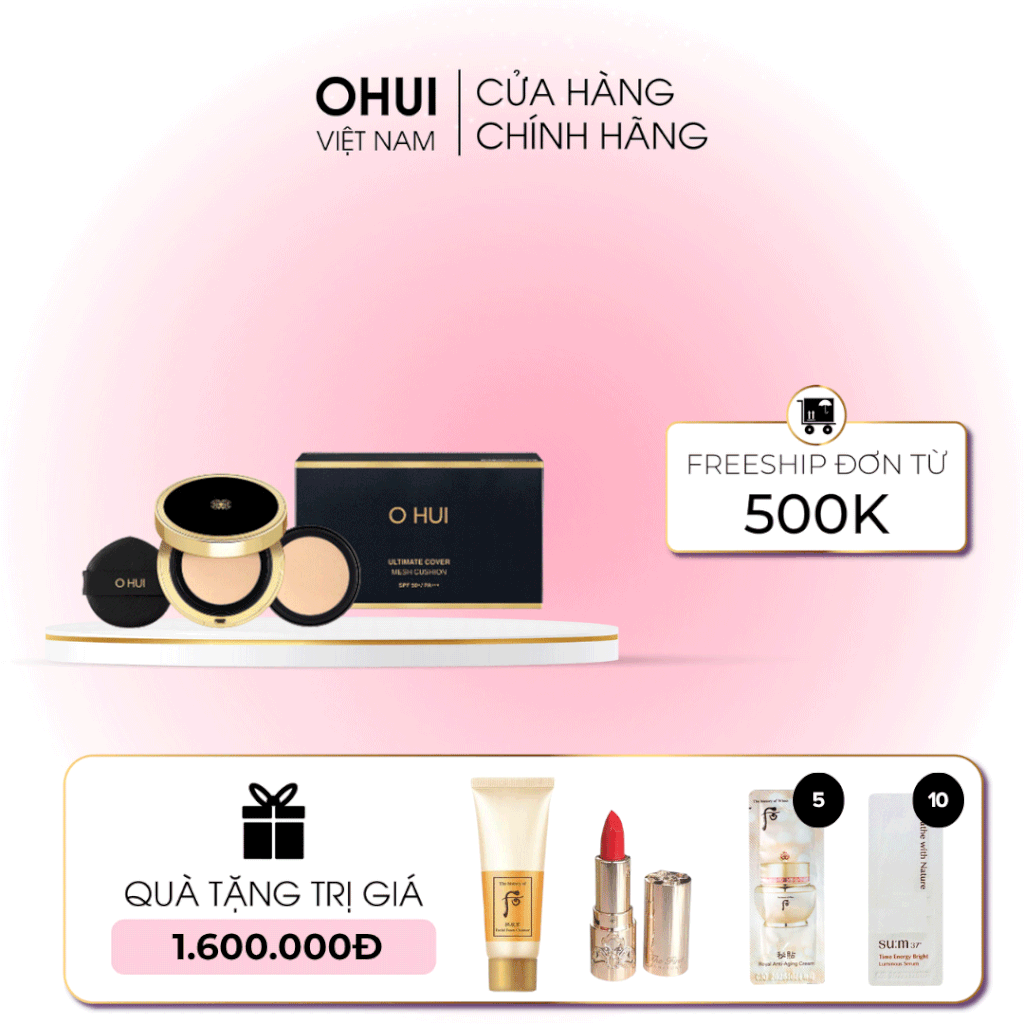 Phấn Nước Trang Điểm Ohui Cover Mesh Cushion SPF50+/PA+++