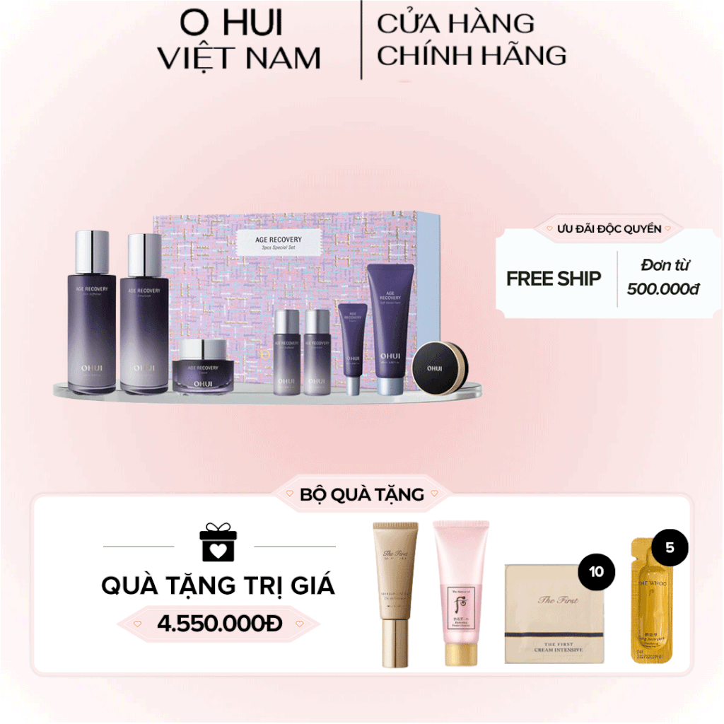 Bộ Phục Hồi Da Ohui Age Recovery 3pcs Special Set